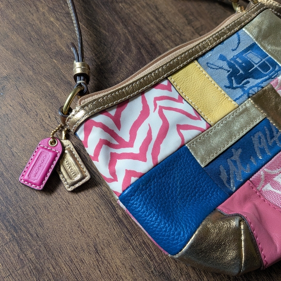 Coach Multicolor Patchwork Crossbody Bag - Picture 6 of 10